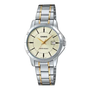 ساعت مچی زنانه Casio (کاسیو) مدل LTP-V004SG-9A بند استیل  اورجینال