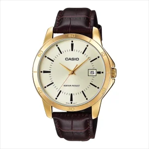 ساعت مچی مردانه Casio (کاسیو) مدل MTP-V004GL-9A بند چرم  اورجینال