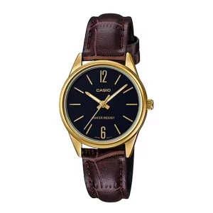 ساعت مچی زنانه Casio (کاسیو) مدل LTP-V005GL-9B بند چرم اورجینال
