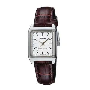 ساعت مچی آنالوگ زنانه Casio (کاسیو ) بند چرم مدل  LTP-V007L-9B اورجینال