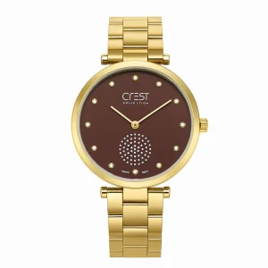 ساعت مچی زنانه Crest (کرست) بند فلز مدل 6019/4
