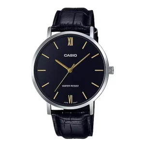 ساعت مچی آنالوگ مردانه Casio (کاسیو ) بند چرم مدل MTP-VT01L-1B اورجینال