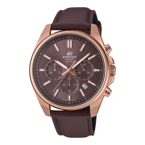ساعت مچی مردانه Edifice Casio  (کاسیو ادیفیس) بند چرم مدل EFV-650CL-5AV