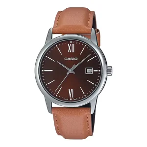 ساعت مچی مردانه Casio (کاسیو ) بند چرم  مدل MTP-V002L-5B3
