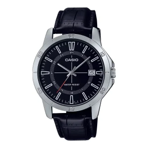 ساعت مچی مردانه Casio (کاسیو ) بند چرم مدل MTP-V004L-1C