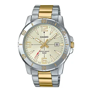 ساعت مچی مردانه Casio (کاسیو ) بند فلز مدل MTPVD01SG-9BV