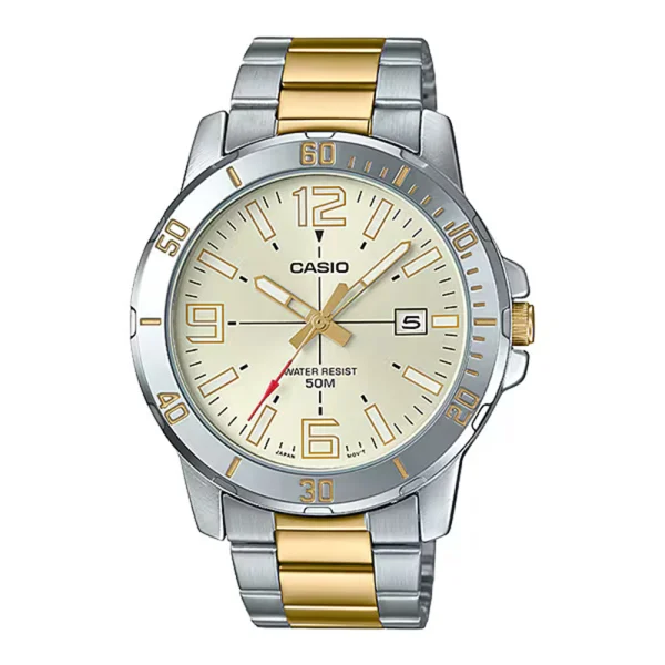 ساعت مچی مردانه Casio (کاسیو ) بند فلز مدل MTPVD01SG-9BV