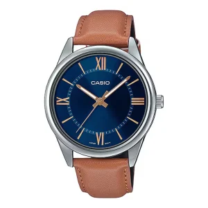 ساعت مچی مردانه Casio (کاسیو ) بند چرم مدل MTP-V005L-2B5